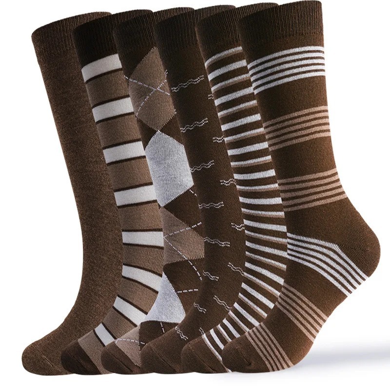 6 Pairs Vintage Brown Argyle S - огляд і ціна Vintage Fashion Enthusiasts