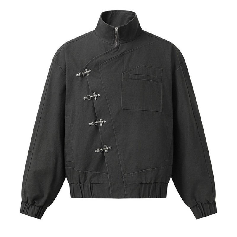 Stylish Stand Collar Street Ja - огляд і ціна Vintage Fashion Stores