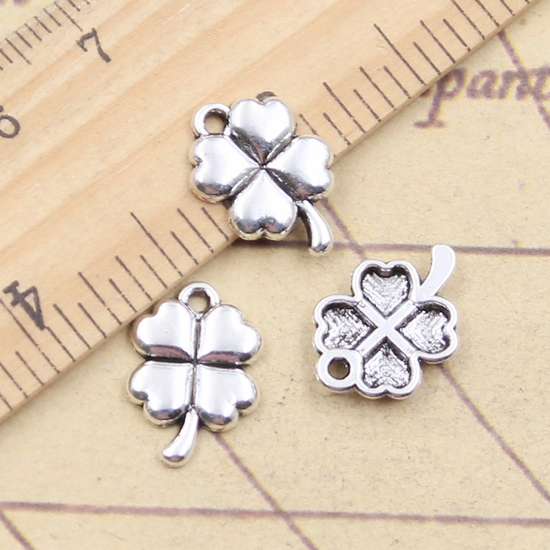 30pcs Charms Lucky Clover Iris - огляд і ціна Vintage Fashion Stores