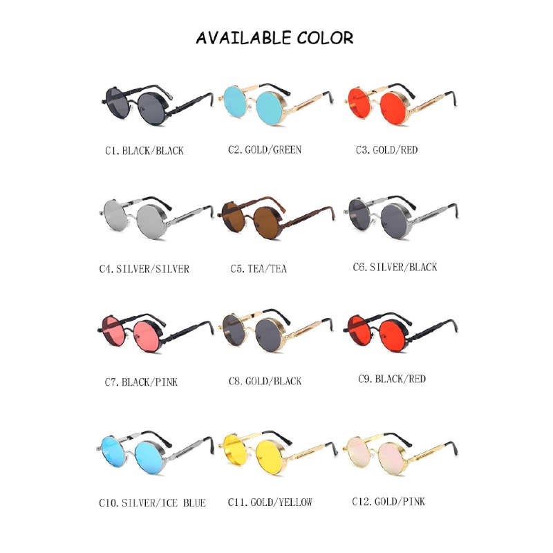 Metal Steampunk Sunglasses Men - огляд і ціна Vintage Fashion Enthusiasts