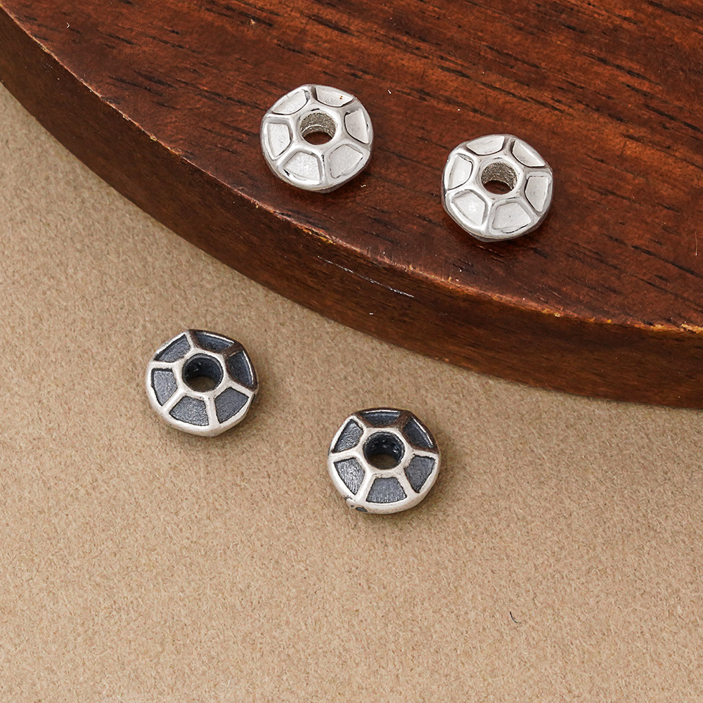 925 Silver Beads Hexagon Groov - огляд і ціна Vintage Fashion La